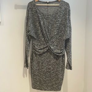 Express marbled grey, soft long sleeve dress. Super cozy!pet/smoke free home